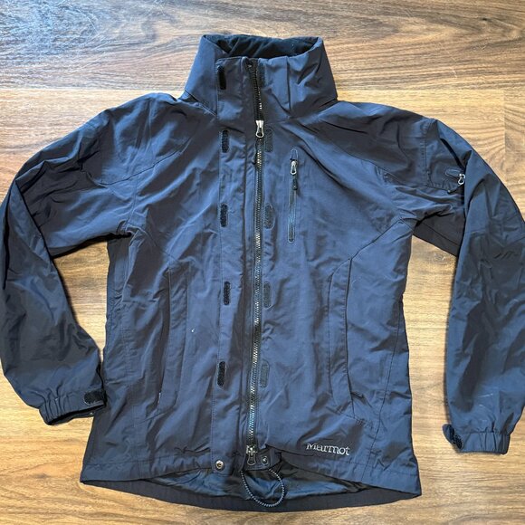 Marmot Women's Tamarack Jacket Small Black MemBrain Waterproof Outdoor Shell - Picture 4 of 7